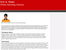 Tablet Screenshot of erinolsen.com